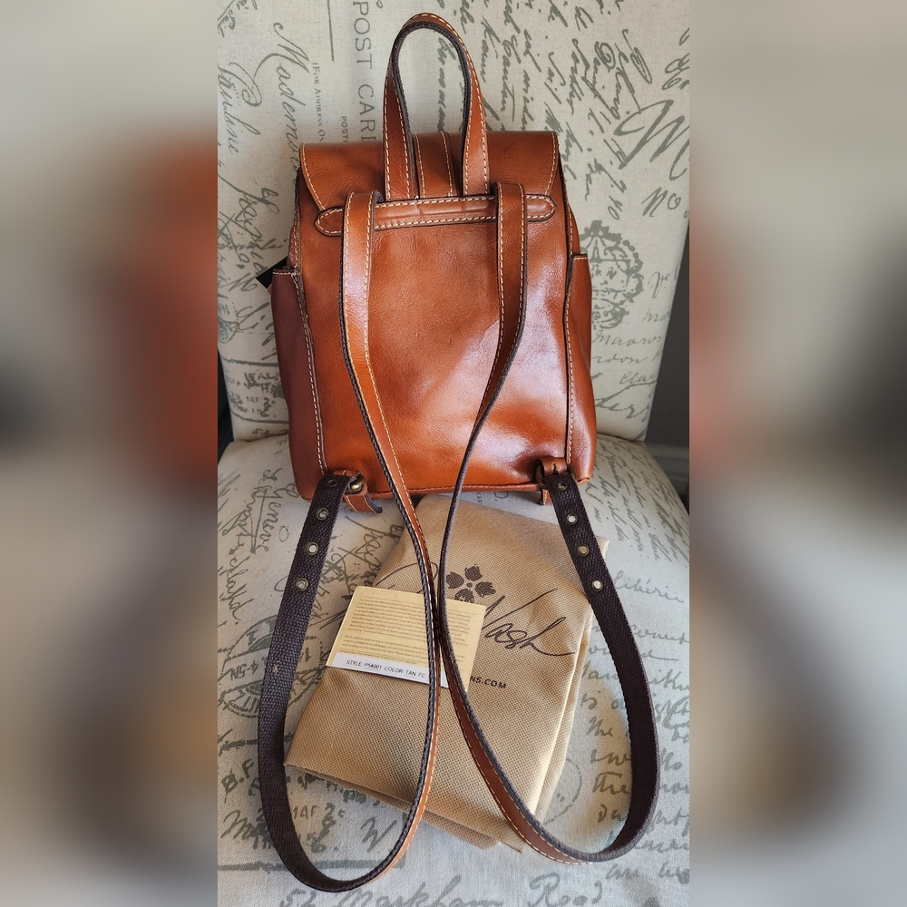 PATRICIA NASH Heritage Aberdeen Leather Backpack NWT - Picture 6 of 16